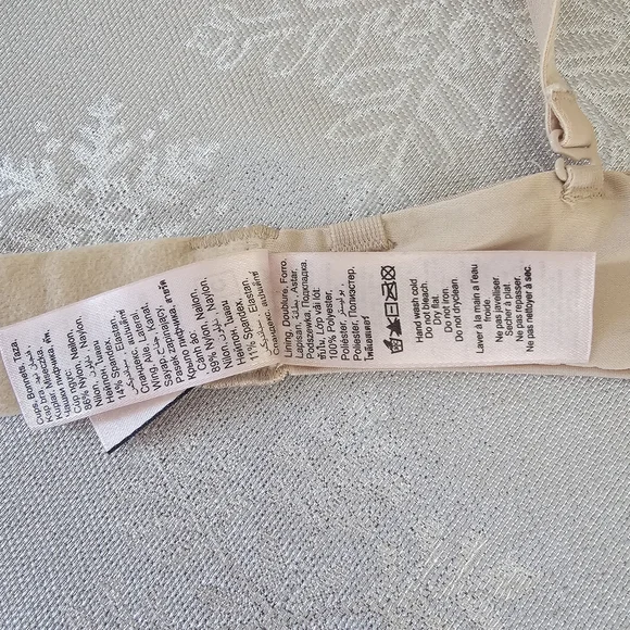 La SENZA Hello Sugar Push Up Bra Double-Strap Underwire Plunge Bra Nude Sz 34C - Picture 11 of 12